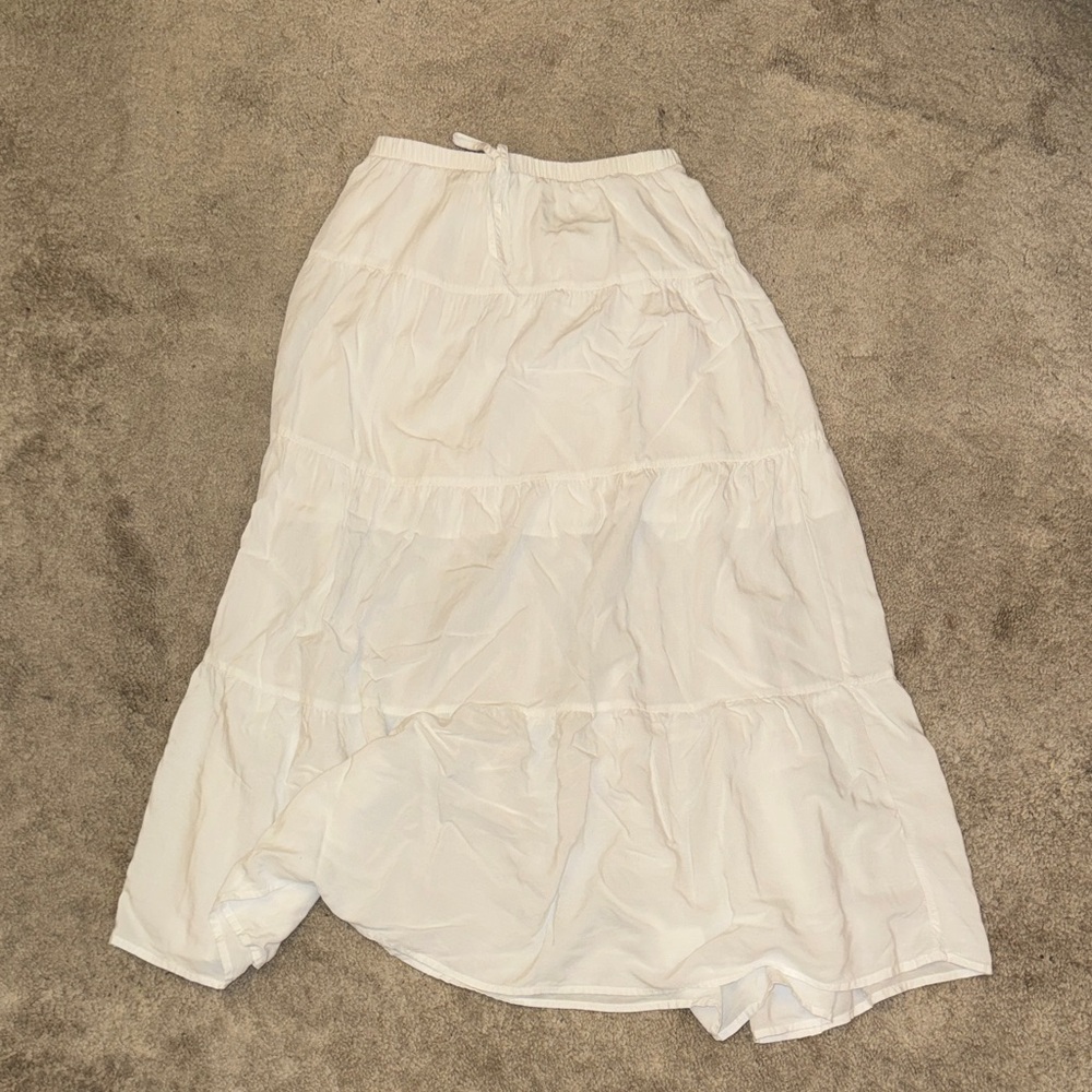 Elegant White Tiered Skirt never used before!!